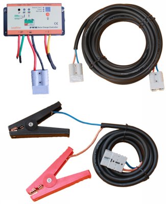 solar panel regulator cable clips battery